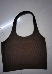H&amp;M Brown Halter neck top