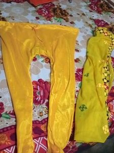 Embroidered Yellow Kurta