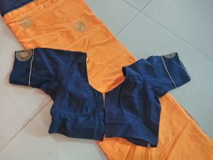 Elegant Orange Saree