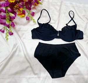 🇭🇲💫🔥black imported bra penty set