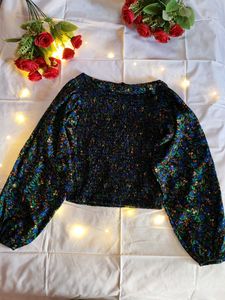 Floral Smocked Long Sleeve Top