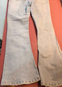 Light Wash Flare Leg Jeans