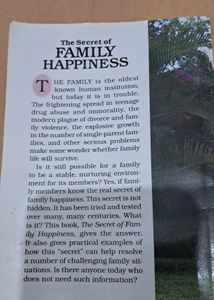 Family Happiness Book