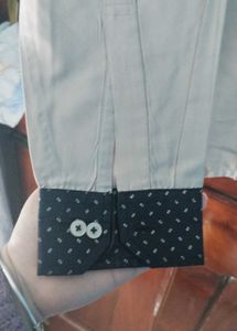 Allen Cooper Khakhi Dress Shirt
