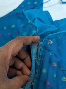 Blue Polka Dot Blouse