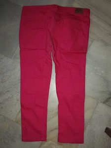 Pink Casual Pants