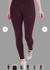 Idass Burgundy Leggings - Size M