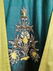Elegant Ethnic Gown With Shrug