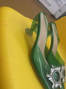 Green Jewel Heels