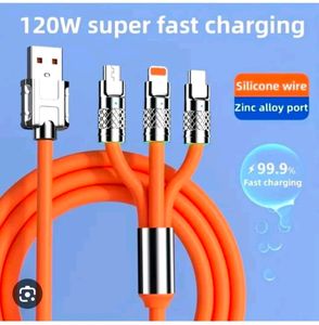 120 Watt Fast Charging Cable iPhone, C type, V8 S