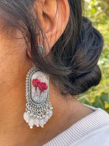 Rose Bud Preserved Jhumka