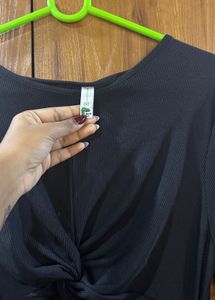 Black Long Sleeve Cutout Dress