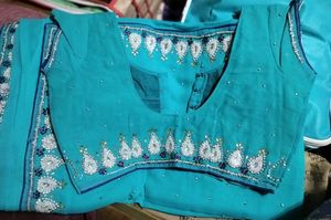Silver Handwork Saree