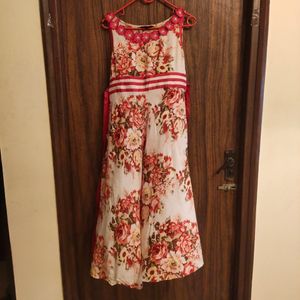 Myntra A-line Dress.. Sleeveless... Floral Print..
