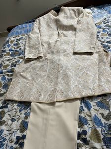 Resham Embroidered Achkan Zardozi Collar Tasva