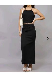 Chic Black Two-Piece Set