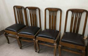 Set of 6 Wooden Chairs