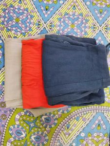 Combo Of 3 Cotton Trousers