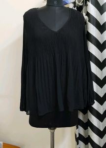 Plus Size Black Top
