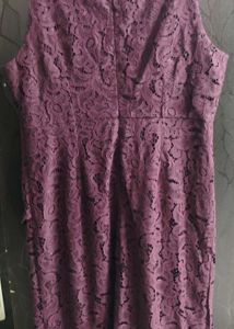 Burgundy Lace Dress