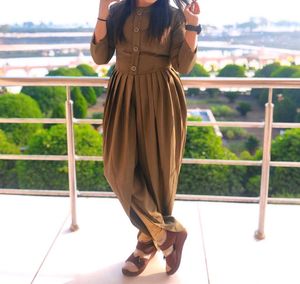 Olive Green Tulip Jumpsuit
