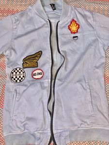 Sky Blue Bomber Jacket