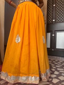 Orange Ethnic Skirt