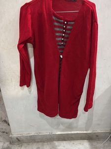 Wollen Red Top For Women