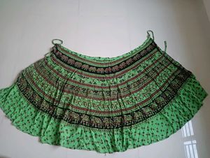 Cotton Wrap Skirt