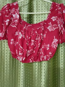Red Crop Top