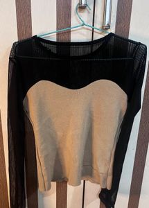 Sheer Sleeve Top