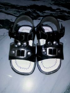 Black Buckle Sandals