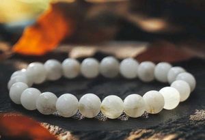 Moonstone Bead Bracelet