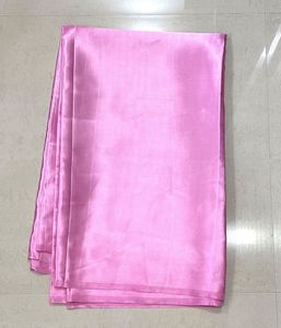 Baby pink satin saree