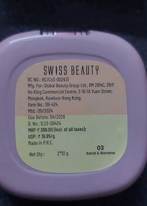 Swiss Beauty  Matte &amp;set  Duo Compact