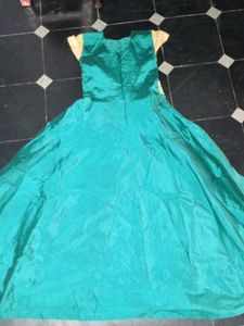 Emerald Green Embroidered Dress