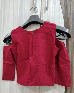 Marron Crop Top