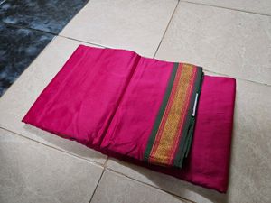 Rose Pink Saree With Paithani Border