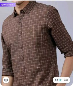 Men Branded Brown Shirt