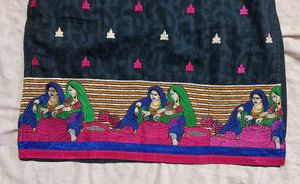 Blue And Pink Salwar Suit Set
