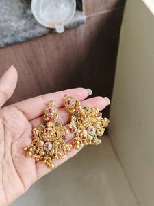 Gold Tone Dangle Earrings