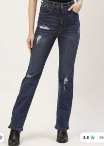 Distressed Denim Jeans