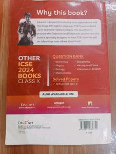 ICSE 10 Class Educart English Language Ques Bank