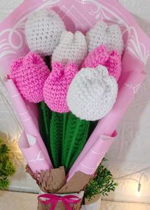 Crochet Tulip Bouquet 💐💐💐