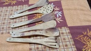 Vintage Wooden Utensil Set