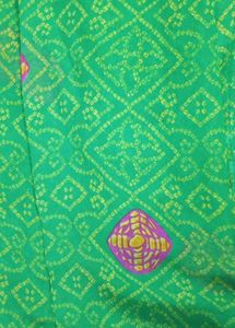 Bandhani Saree With Readymade Blouse💚