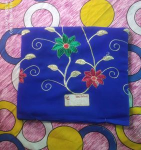 😍Beautiful Embroidery Saree😍