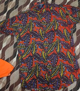 Leaf Print Shirt