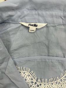 designer pastel blue top