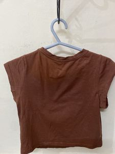 Brown 'Angelic' Graphic Tee